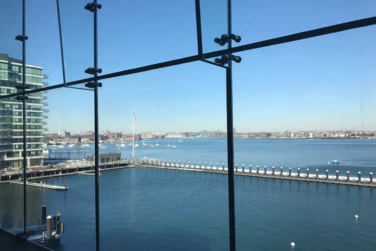 Boston Harbor viewed from ICA Boston