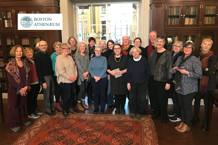 NEBA members' field trip to Boston Athenaeum group photo