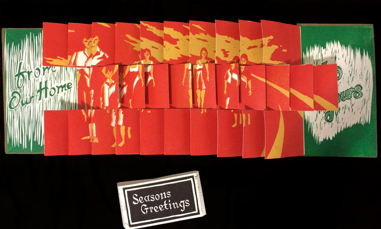 Season's Greetings artist's book by Annie Lee-Zimerle