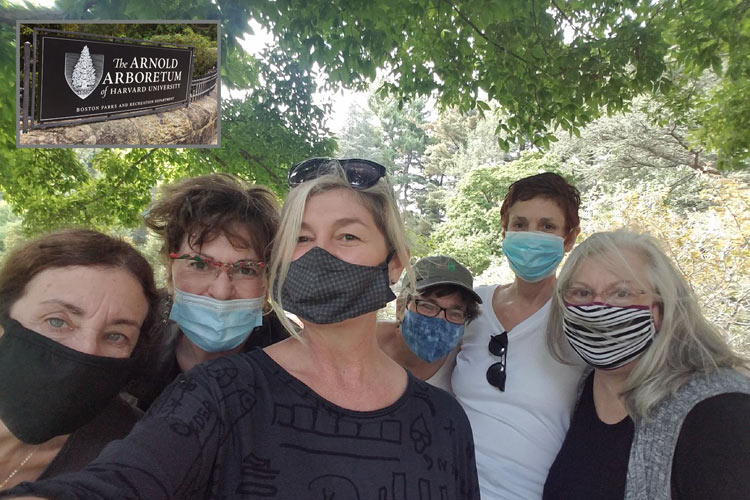 New England Book Aritsts members visit Arnold Arboretum for a book share