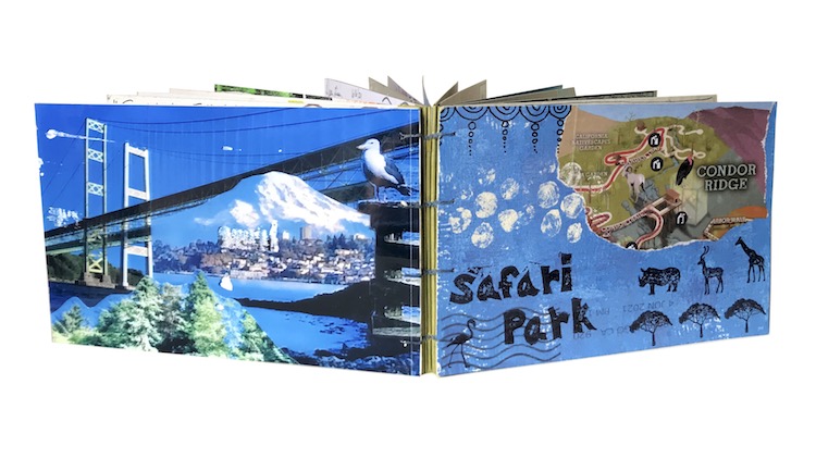 Lisa Miles' artist's book for the Wish You Were Here project.