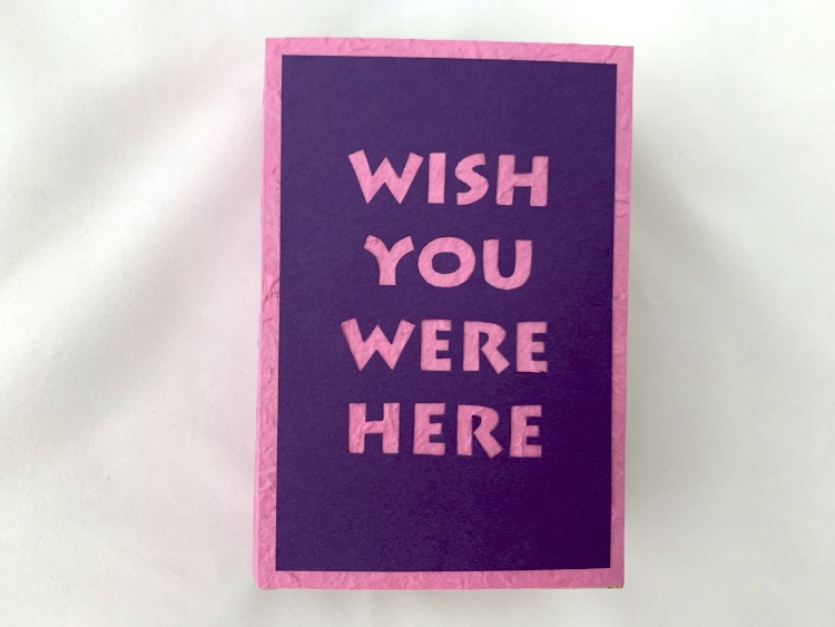 Linda Penny's artist's book for the Wish You Were Here project.