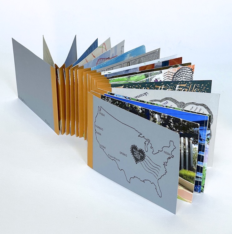 Denise Stephenson's artist's book for the Wish You Were Here project.