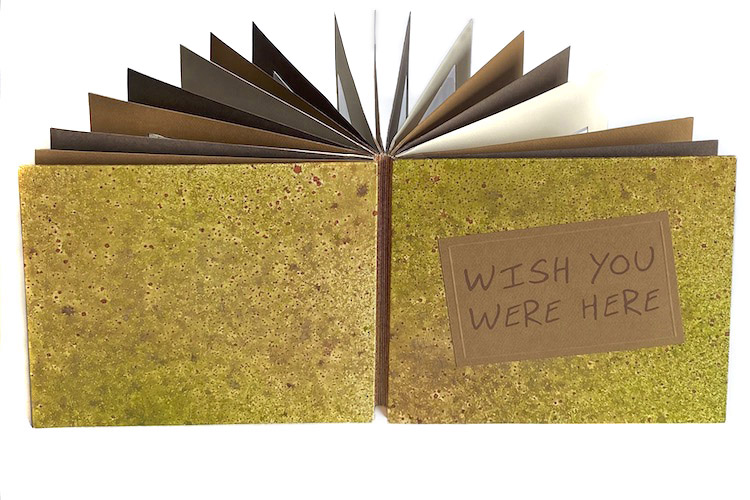 Lorraine Crowder's artist's book for the Wish You Were Here project.