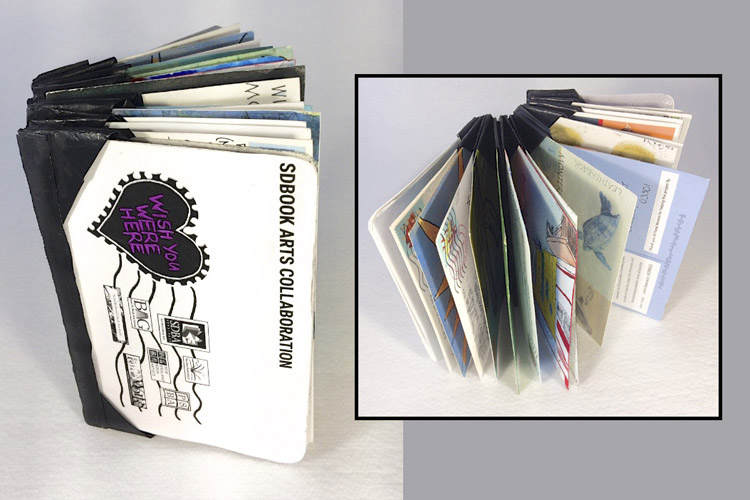 Gail Smuda's artist's book for the Wish You Were Here project.