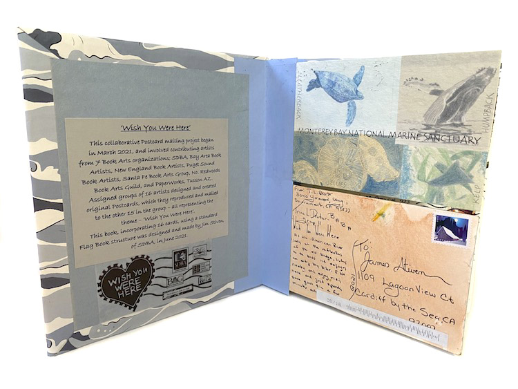 James Stiven's artist's book for the Wish You Were Here project.