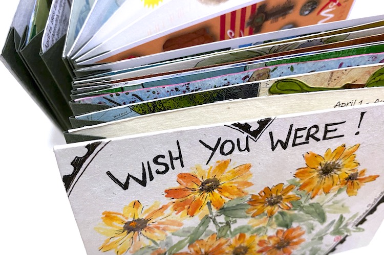 Joanne Sullivan's artist's book for the Wish You Were Here project.