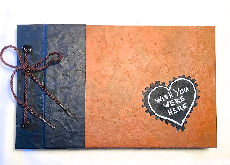 Linda Swanson's artist's book for the Wish You Were Here project.