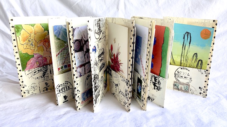 Connie Teeple's artist's book for the Wish You Were Here project.