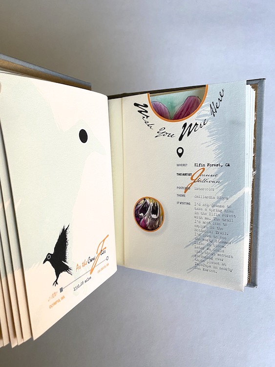 Amy Thompson West's artist's book for the Wish You Were Here project.