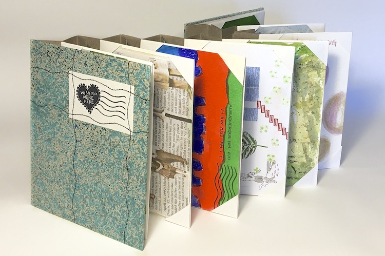Marcia Vogler's artist's book for the Wish You Were Here project.