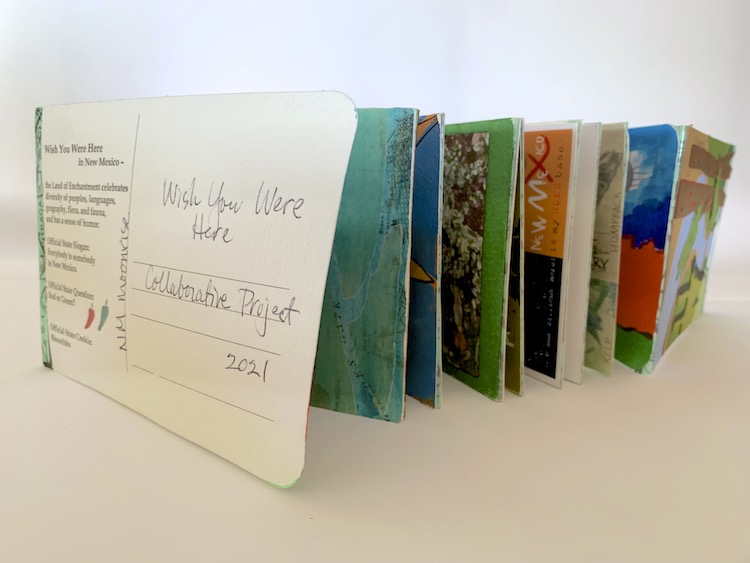 Linda Zwick's artist's book for the Wish You Were Here project.