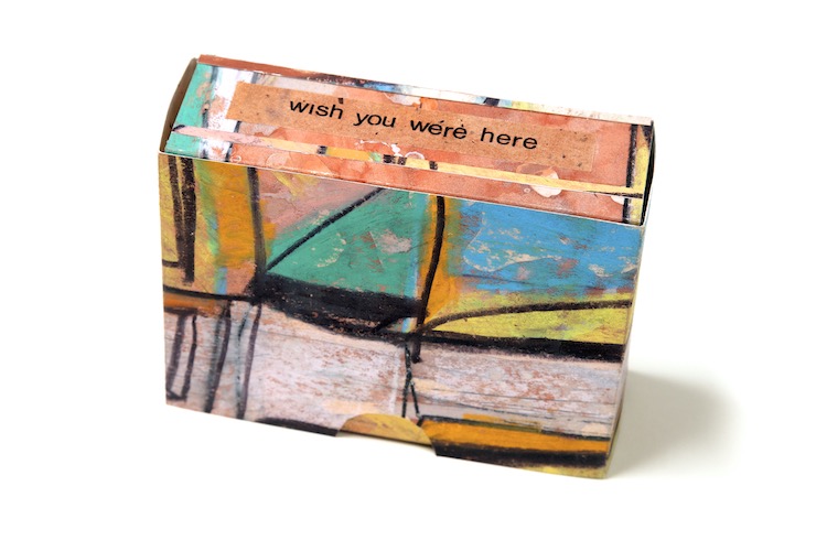 B Wilson's artist's book for the Wish You Were Here project.