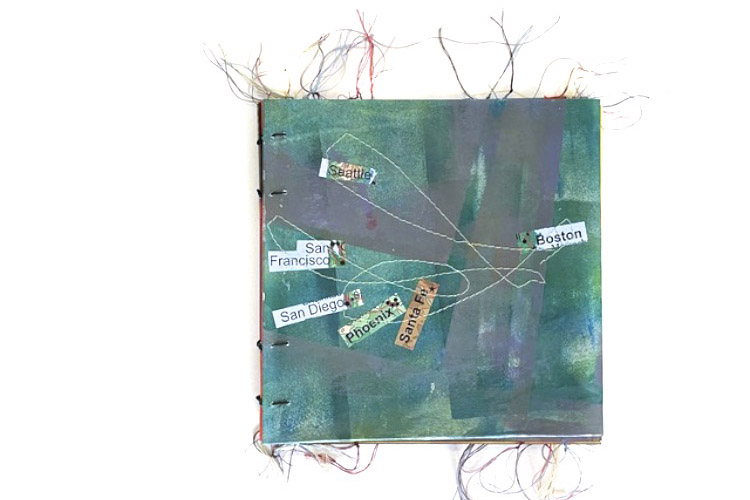 Alice Apley's artist's book for the Wish You Were Here project.