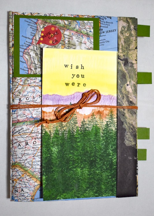 Rosie Arenas' artist's book for the Wish You Were Here project.