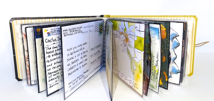 Monica Andersen's artist's book for the Wish You Were Here project.