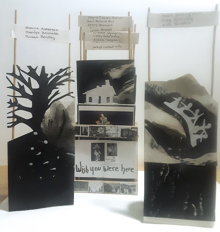 Gail Bos' artist's book for the Wish You Were Here project.