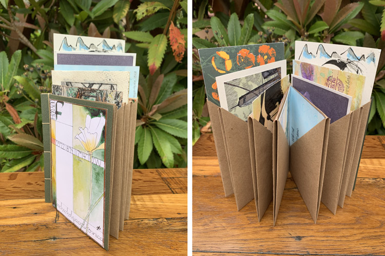 Ginna Brooks' artist's book for the Wish You Were Here project.