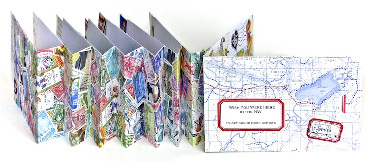 MalPina Chan's artist's book for the Wish You Were Here project.