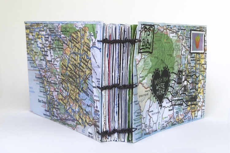 Judy Cook's artist's book for the Wish You Were Here project.