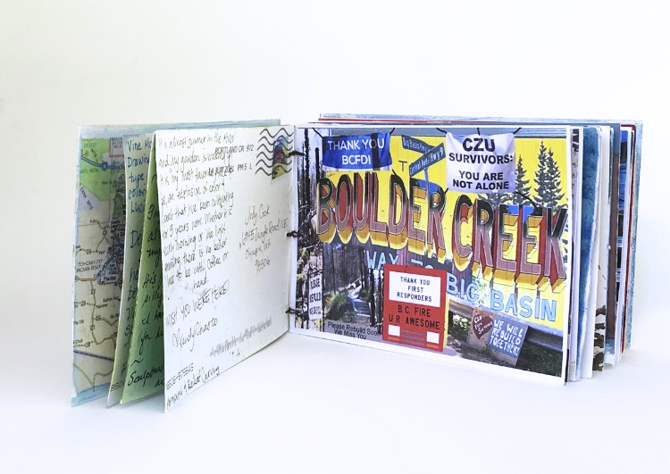 Judy Cook's artist's book for the Wish You Were Here project.