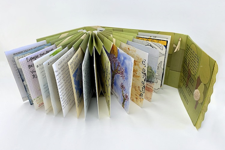 Vicky DeLong's artist's book for the Wish You Were Here project.