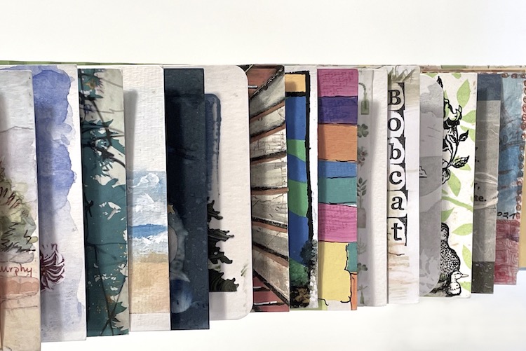 Lou Ann DiNallo's artist's book for the Wish You Were Here project.