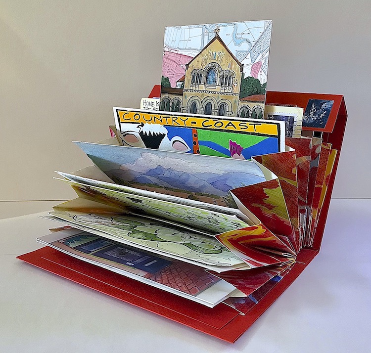 Vicki Donkersley's artist's book for the Wish You Were Here project.