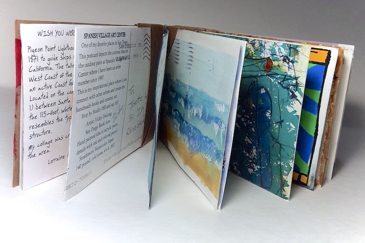 Josette Lee's artist's book for the Wish You Were Here project.