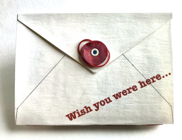 Susan Marsh's artist's book for the Wish You Were Here project.