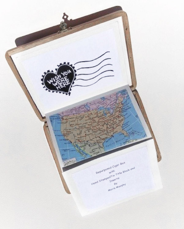 Mavis Murphy's artist's book for the Wish You Were Here project.