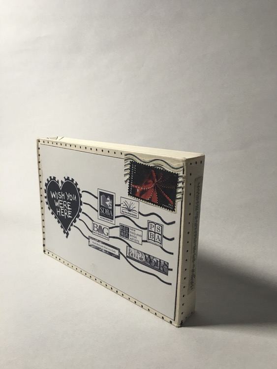 Rebecca Ganz' artist's book for the Wish You Were Here project.