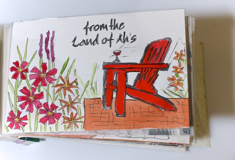 Lorraine Hollingsworth's artist's book for the Wish You Were Here project.
