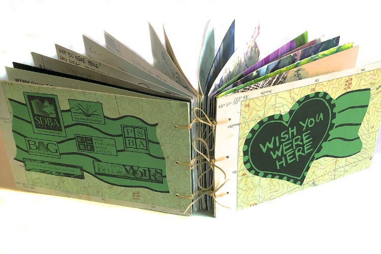 Kim Keane's artist's book for Wish You Were Here project