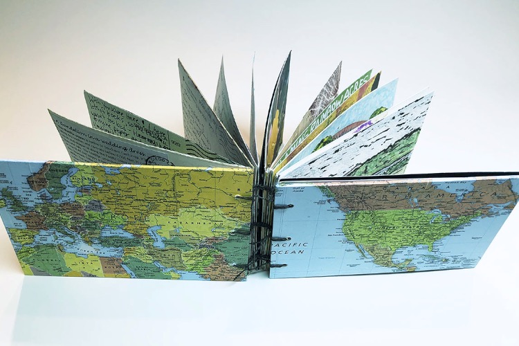 Jane LaFazio's artist's book for the Wish You Were Here project