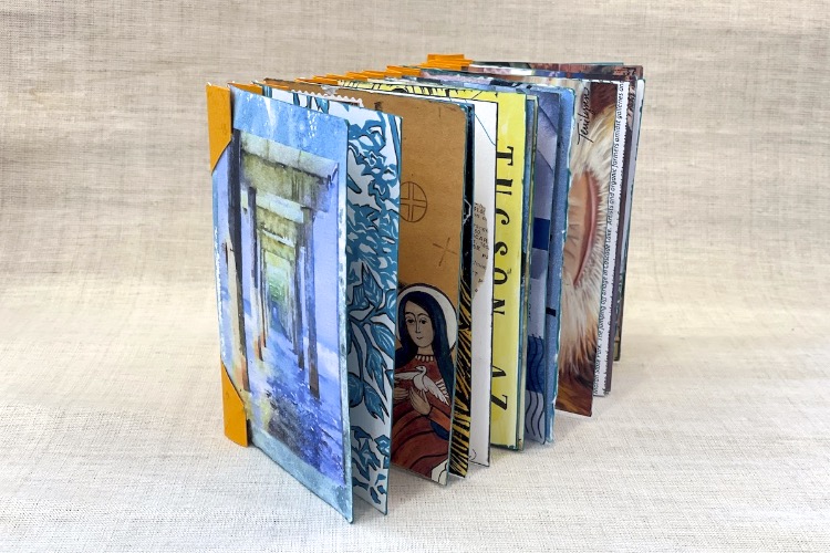 Pamela Marrett's artist's book for the Wish You Were Here project.