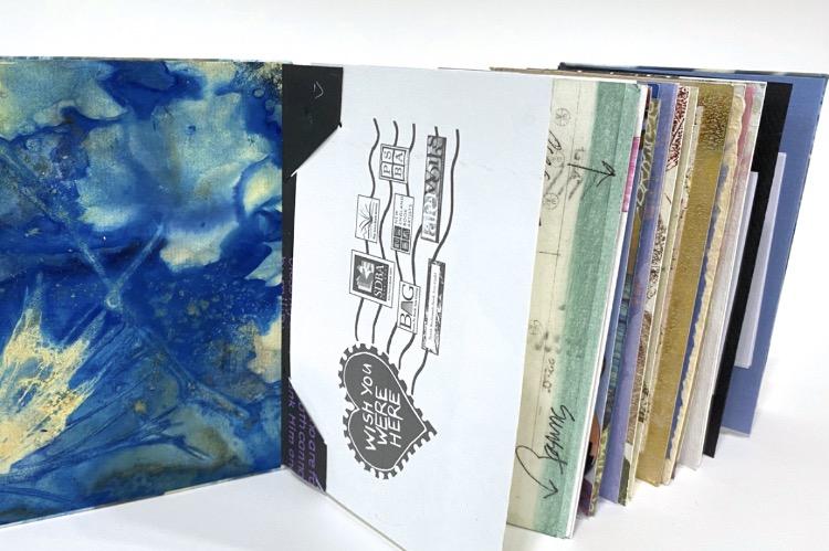 Emmy Nelson's artist's book for the Wish You Were Here project.