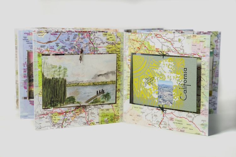 Karen Koykka O'Neal's artist's book for the Wish You Were Here project.