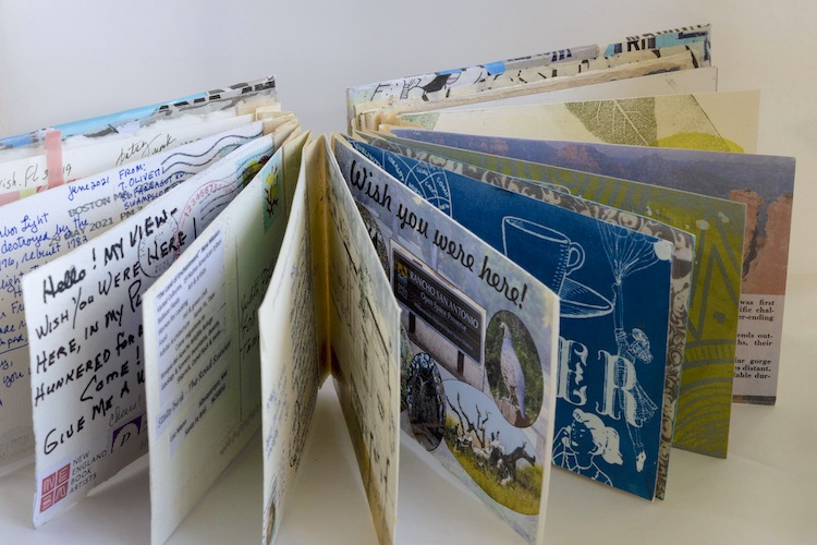 Judith Patterson's artist's book for the Wish You Were Here project.