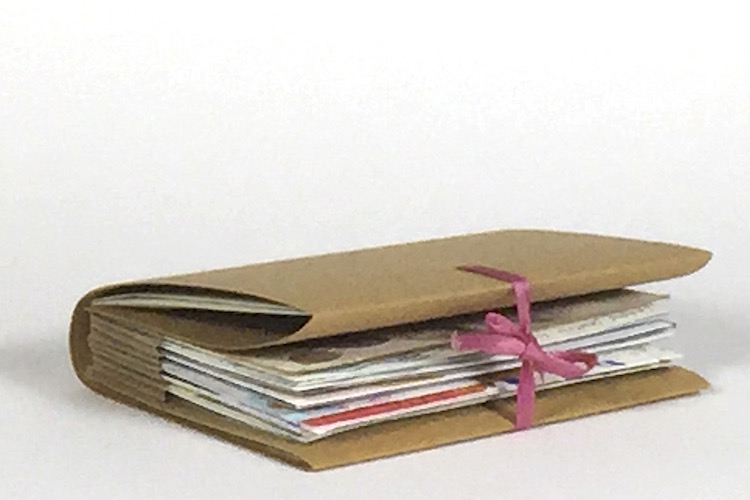 Renate Klein's artist's book for the Wish You Were Here project.