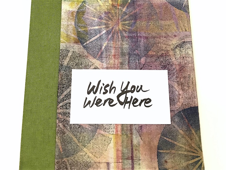 Liz Nania Bailey's artist's book for the Wish You Were Here project.