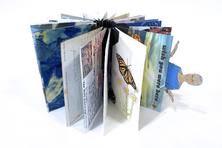 Mary Elizabeth Nelson's artist's book for the Wish You Were Here project.