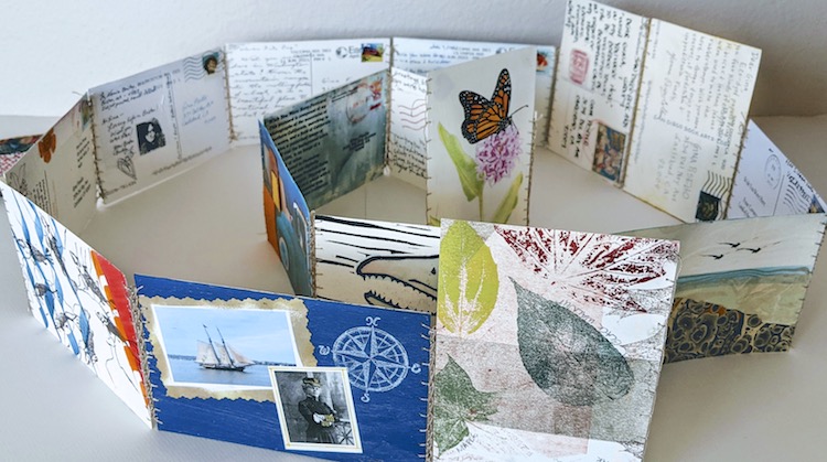 Gina Pisello's artist's book for the Wish You Were Here project.