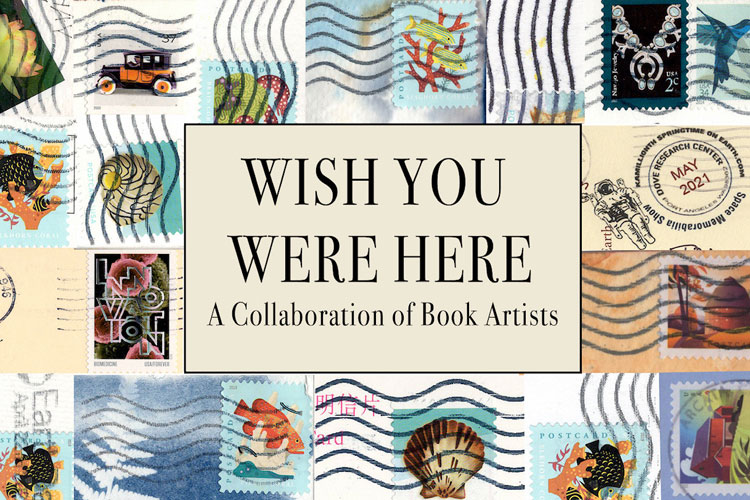Cover Title page for Wish You Were Here Postcard Books project