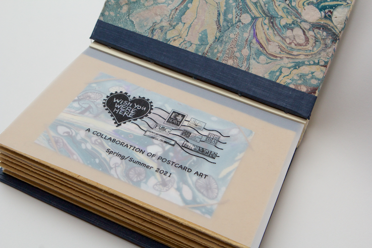 Cristina Hajosy's artist's book for the Wish You Were Here project.