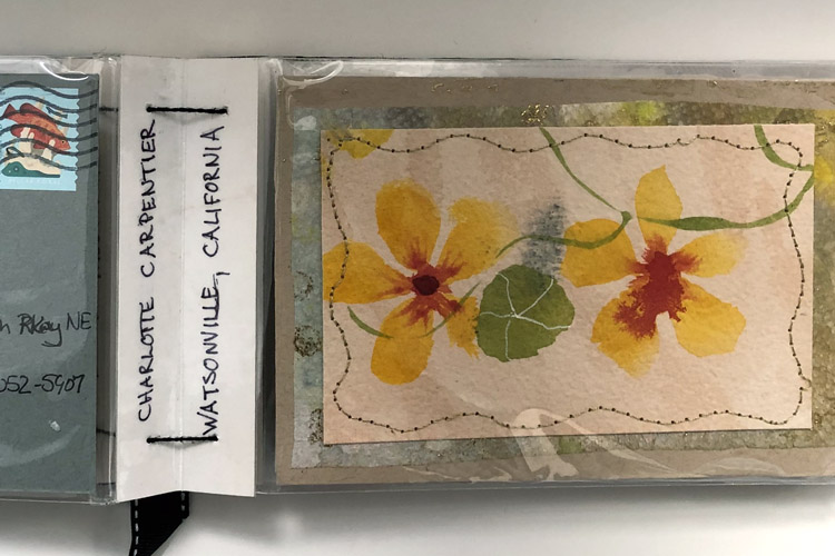 Lynne Olson's artist's book for the Wish You Were Here project