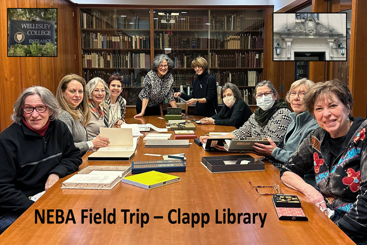 NEBA field trip to Wellesely College's Clapp Library