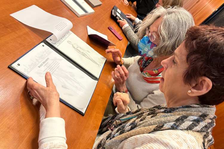 NEBA field trip to Wellesely College's Clapp Library