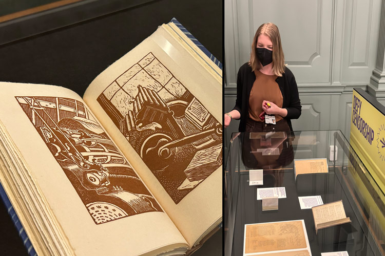 NEBA field trip to Harvard's Houghton Library's DYI exhbition