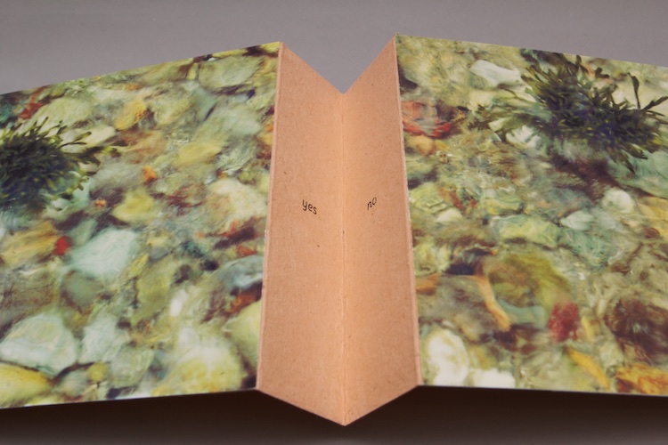 Artist's book by Marcia Ciro for New England Book Artists exhibition, Cape Bound 